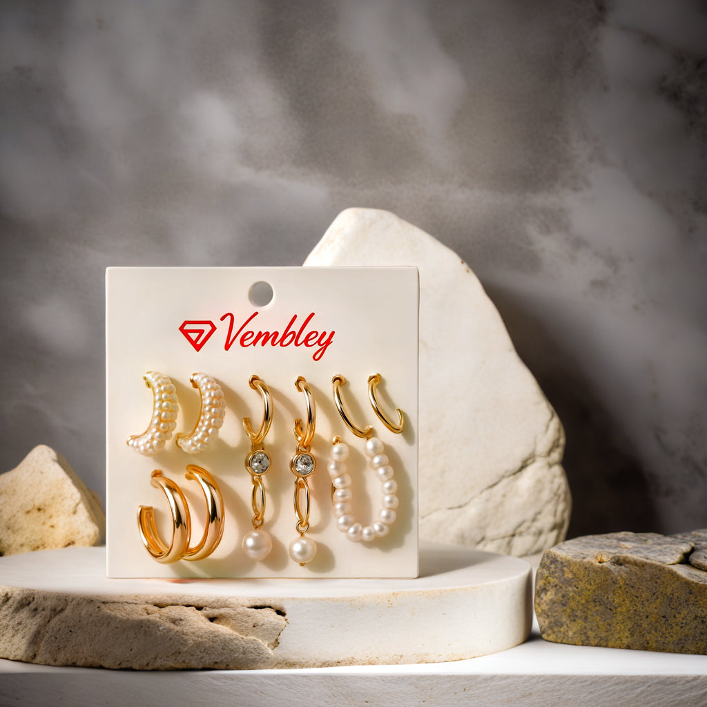 Vembley 9 Pair of earring Trendy Combo Earring set For Beautiful women