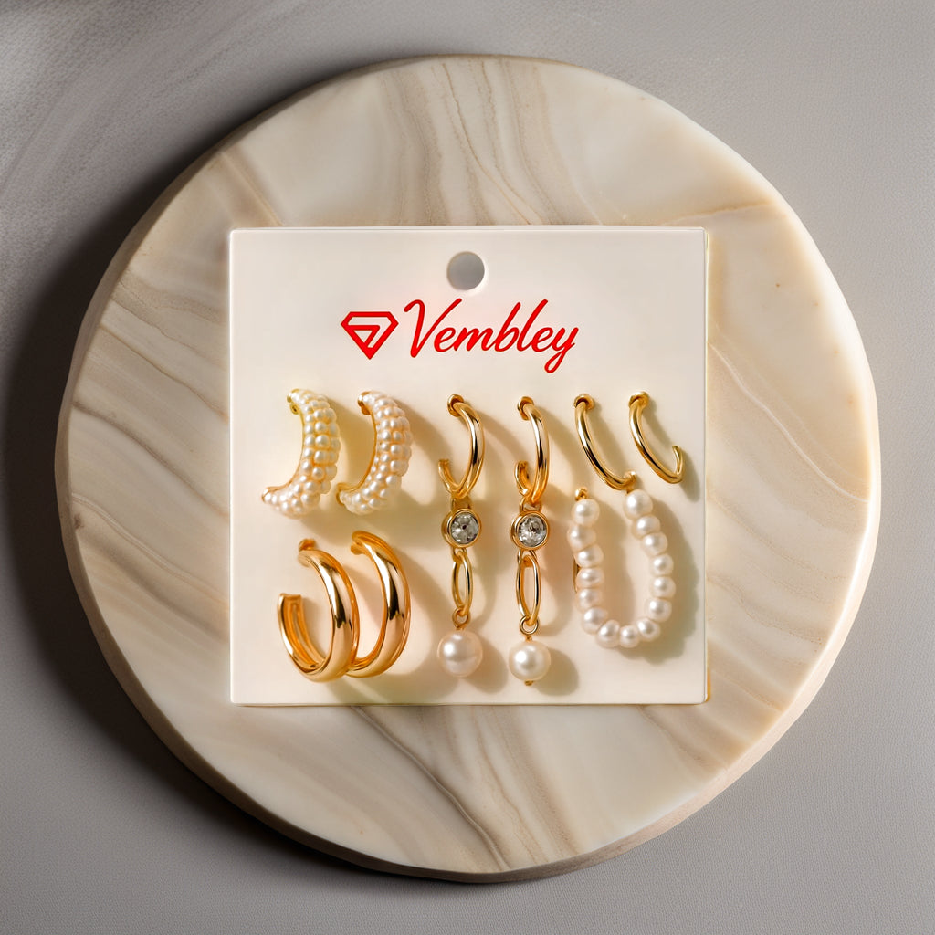 Vembley 9 Pair of earring Trendy Combo Earring set For Beautiful women